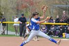 Softball vs Emerson  Wheaton College Softball vs Emerson College in game 2 of their doubleheader. - Photo by Keith Nordstrom : Wheaton, Softball